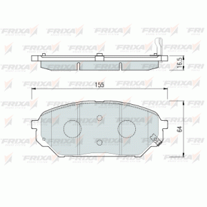 Колодки передние FRIXA FPH19 (ан. DBS3405) HYUNDAI IX55